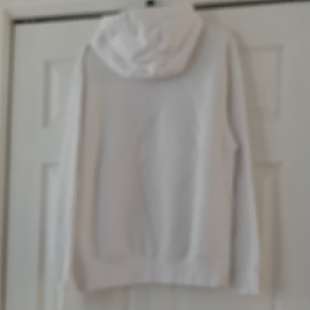 Nike White Hoodie with Black Swoosh men’s medium M Excellent - Picture 4 of 7